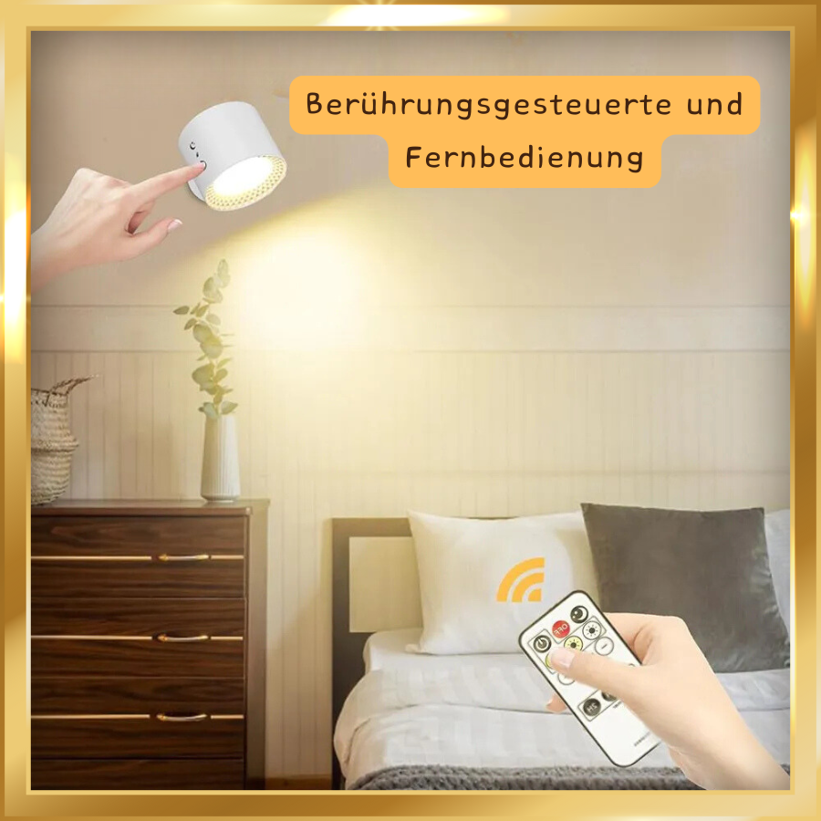 Kabelloses LED-Nachtlicht mit Fernbedienung und 360°-Aufladung über USB