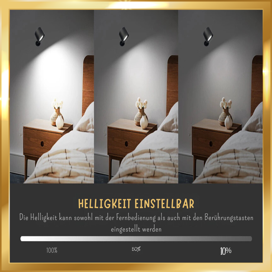 Kabelloses LED-Nachtlicht mit Fernbedienung und 360°-Aufladung über USB
