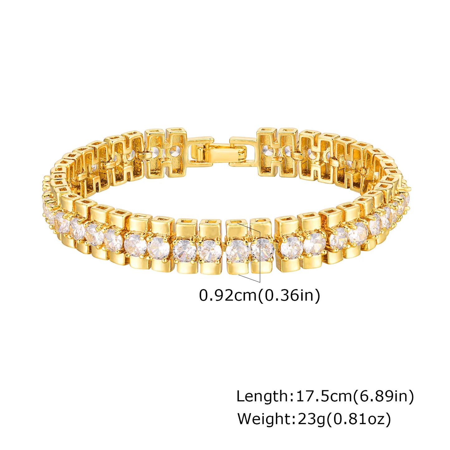 Lumière Paperclip Crystal Bracelet