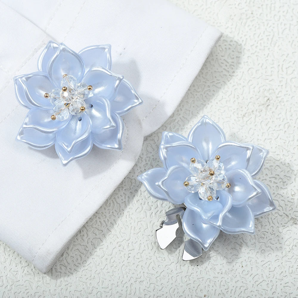 Lotus Flower Button Covers — Set of 2