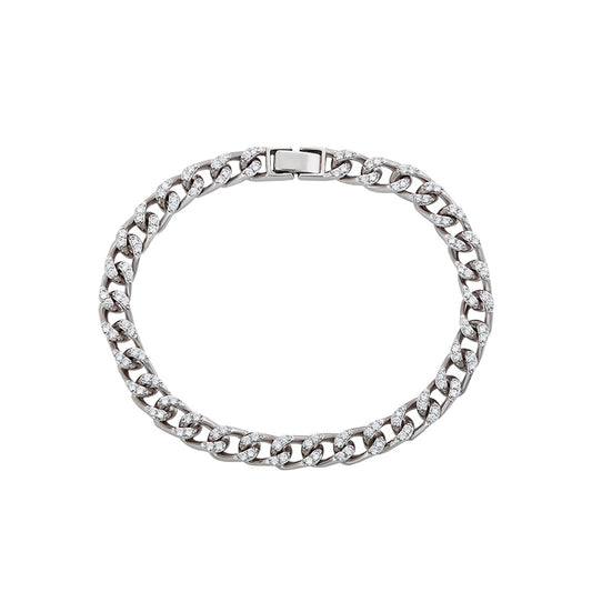 Silver Plated Designer Bracelet With Crystals II Edition for Women | BeauiquePoint