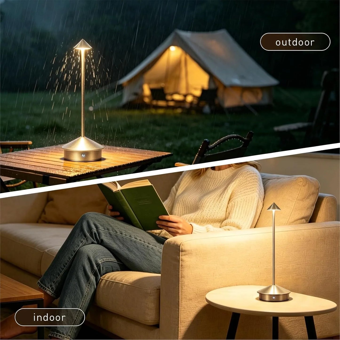 Cordless Ambient Touch Rechargeable Table Lamp
