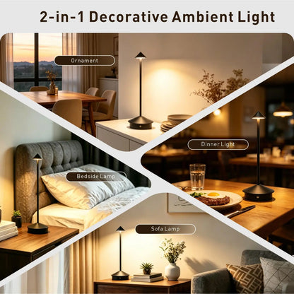 Cordless Ambient Touch Rechargeable Table Lamp