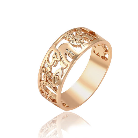 Animals Shape Series 18k Gold-Plated Unisex Ring - beautiquepoint.com