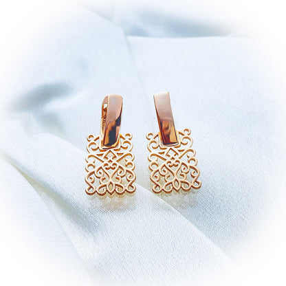 Earrings Golden Lace | beautiquepoint.com