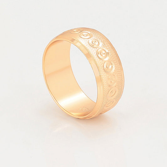 Elegant 18k gold-plated unisex ring - beautiquepoint.com