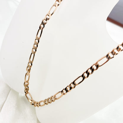 Elegant Gold-Plated Figaro Chain 48 cm