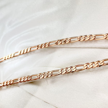 Elegant Gold-Plated Figaro Chain 48 cm