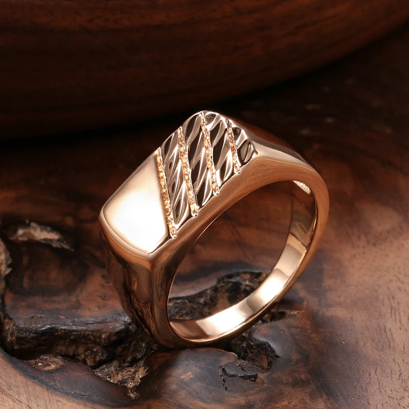 Polished Square Signet Ring