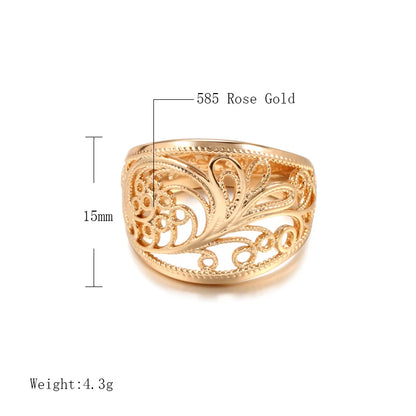 Romantic Hollow Pattern Ring