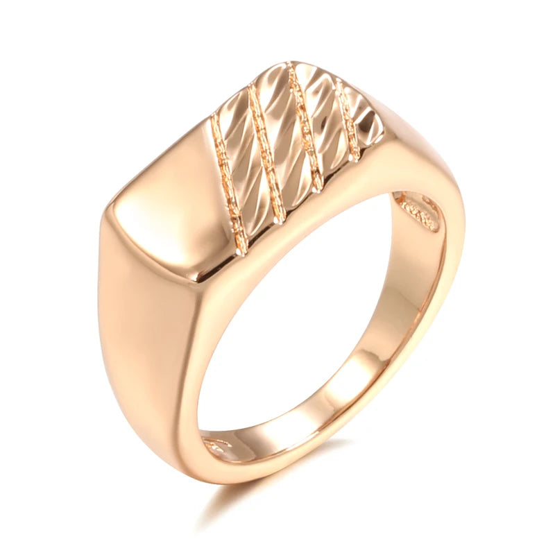 Polished Square Signet Ring