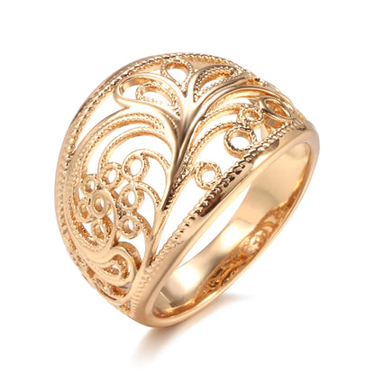 Romantic Hollow Pattern Ring