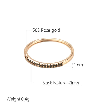 Noir Zircon Statement Ring
