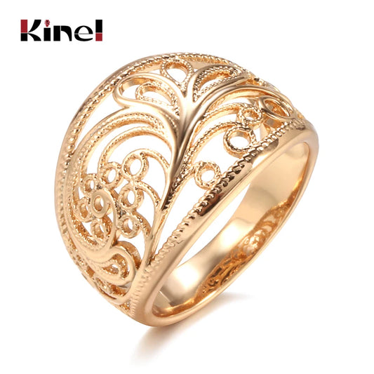Romantic Hollow Pattern Ring