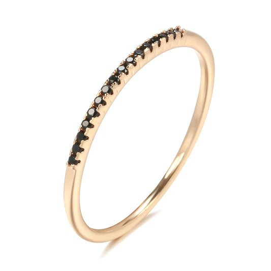 Noir Zircon Statement Ring