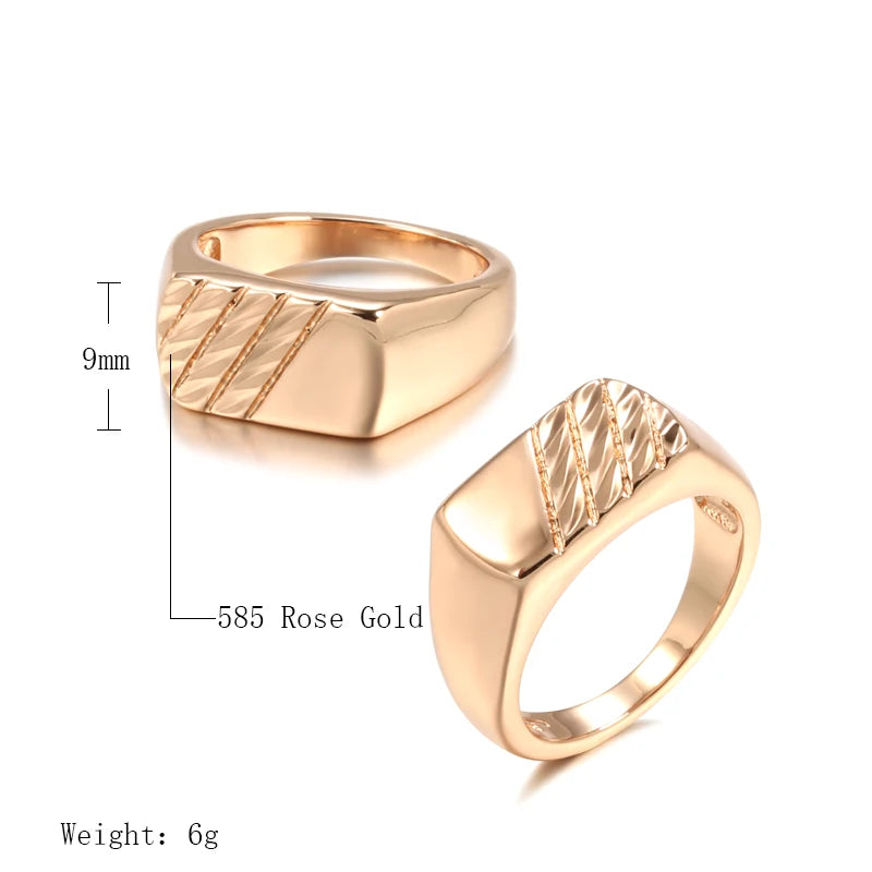 Polished Square Signet Ring