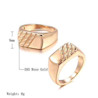 Polished Square Signet Ring
