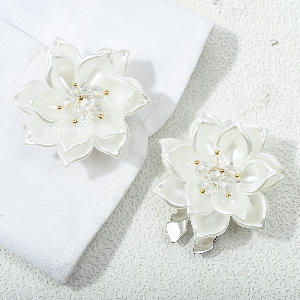 Lotus Flower Button Covers — Set of 2