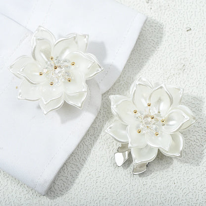 Lotus Flower Button Covers — Set of 2