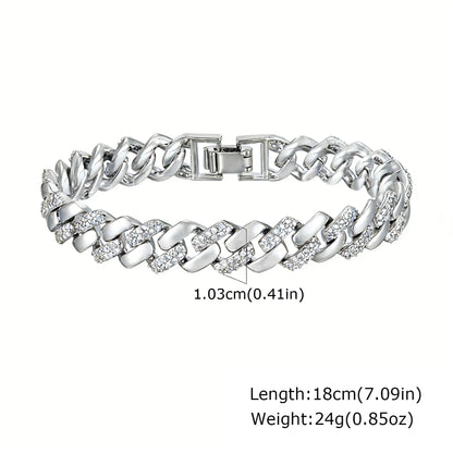 Lumière Paperclip Crystal Bracelet