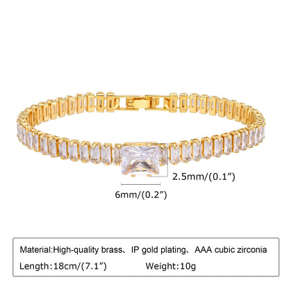 Lumière Paperclip Crystal Bracelet