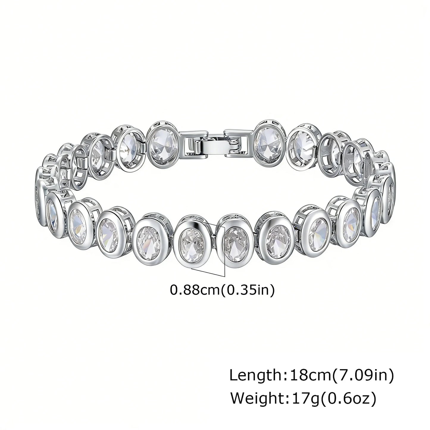 Lumière Paperclip Crystal Bracelet