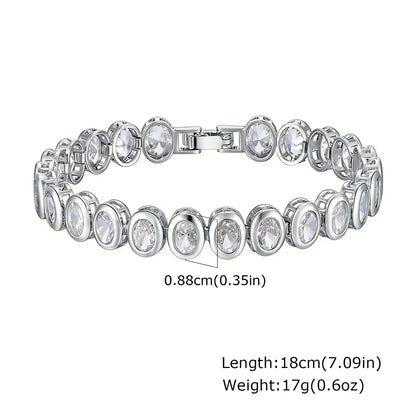 Lumière Paperclip Crystal Bracelet