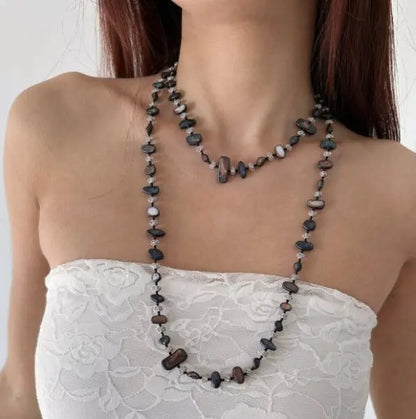 Mosaic Stone Layered Necklace