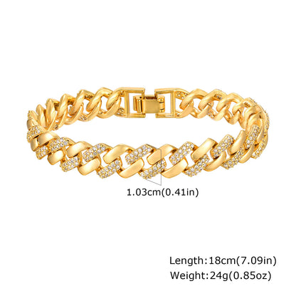 Lumière Paperclip Crystal Bracelet