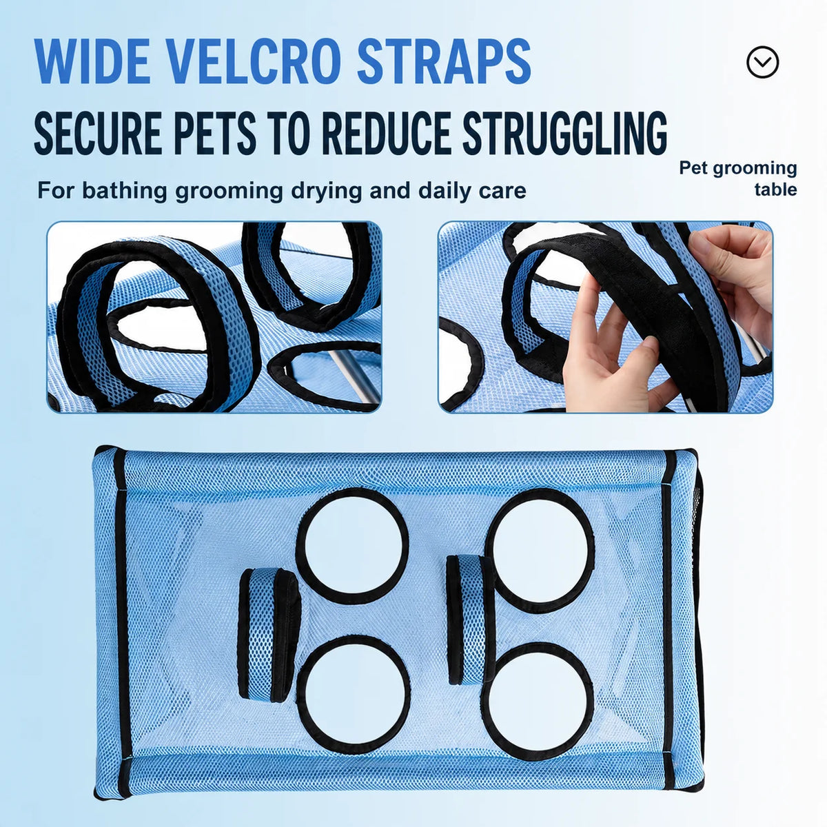 Foldable Pet Grooming Stand with Hammock