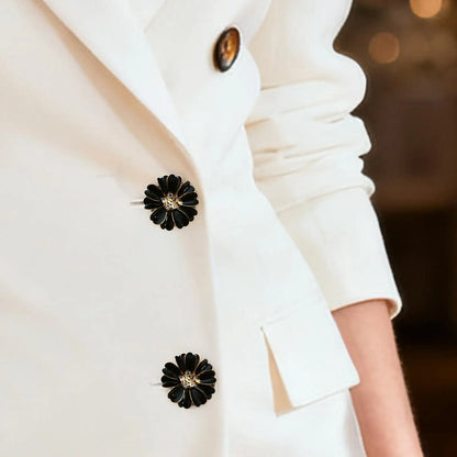 Rhinestone Flower Button Cover