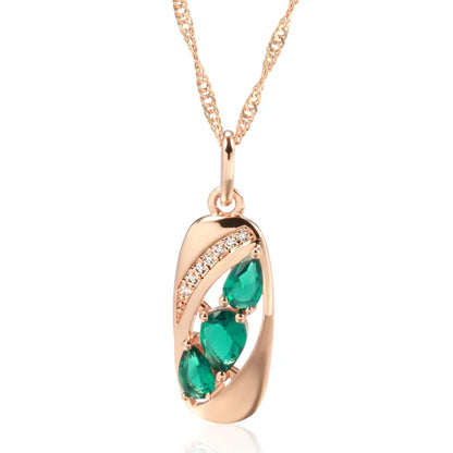 Smaragds Vintage Pendant Kaklarota