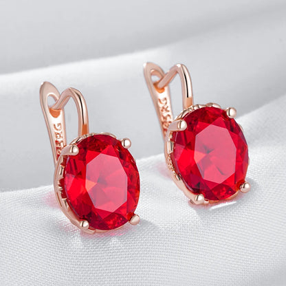 Ruby Statement Drop Earrings