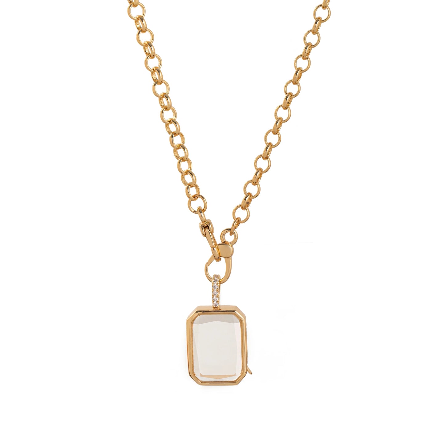 Floating Locket Necklace & Charms