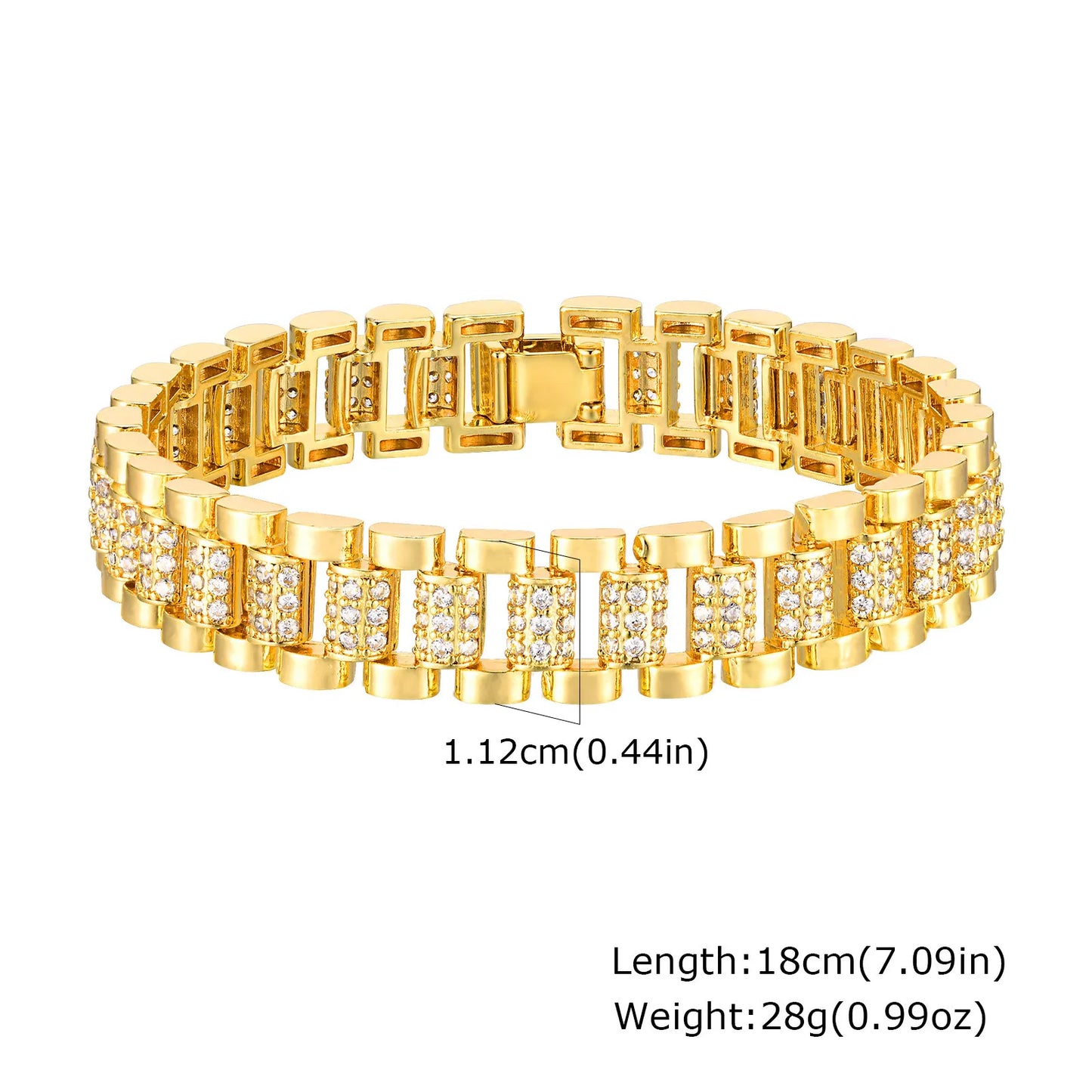 Lumière Paperclip Crystal Bracelet