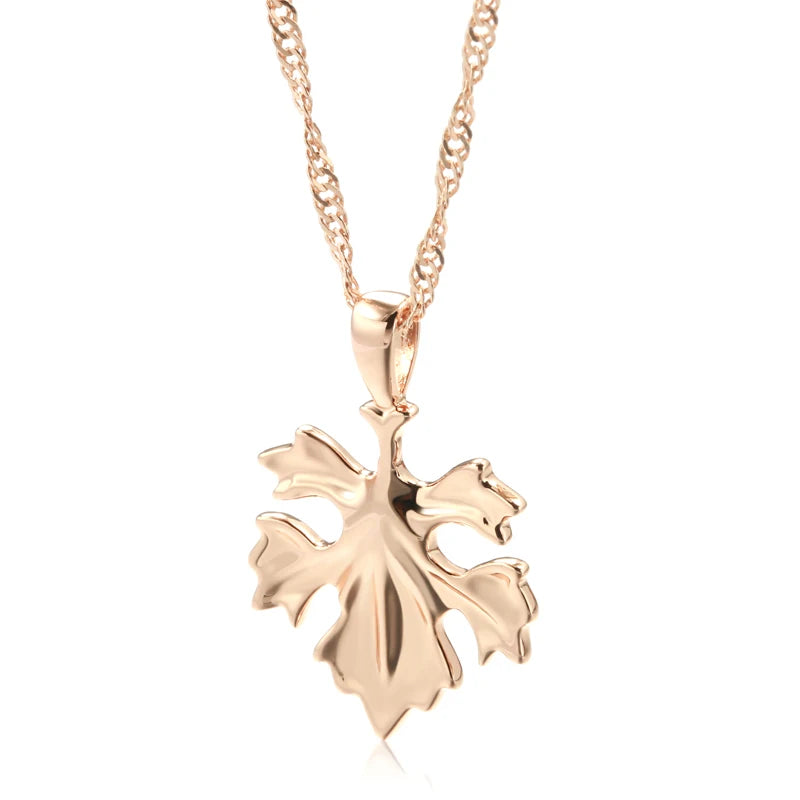 Minimalist Leaf Pendant Necklace
