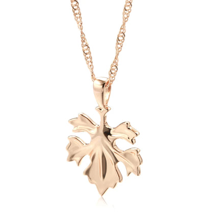 Minimalist Leaf Pendant Necklace
