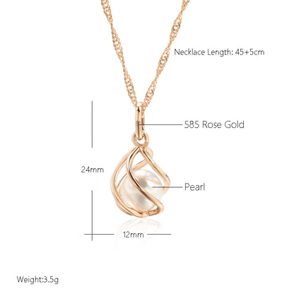 Pearl Halo Geometric Pendant Necklace