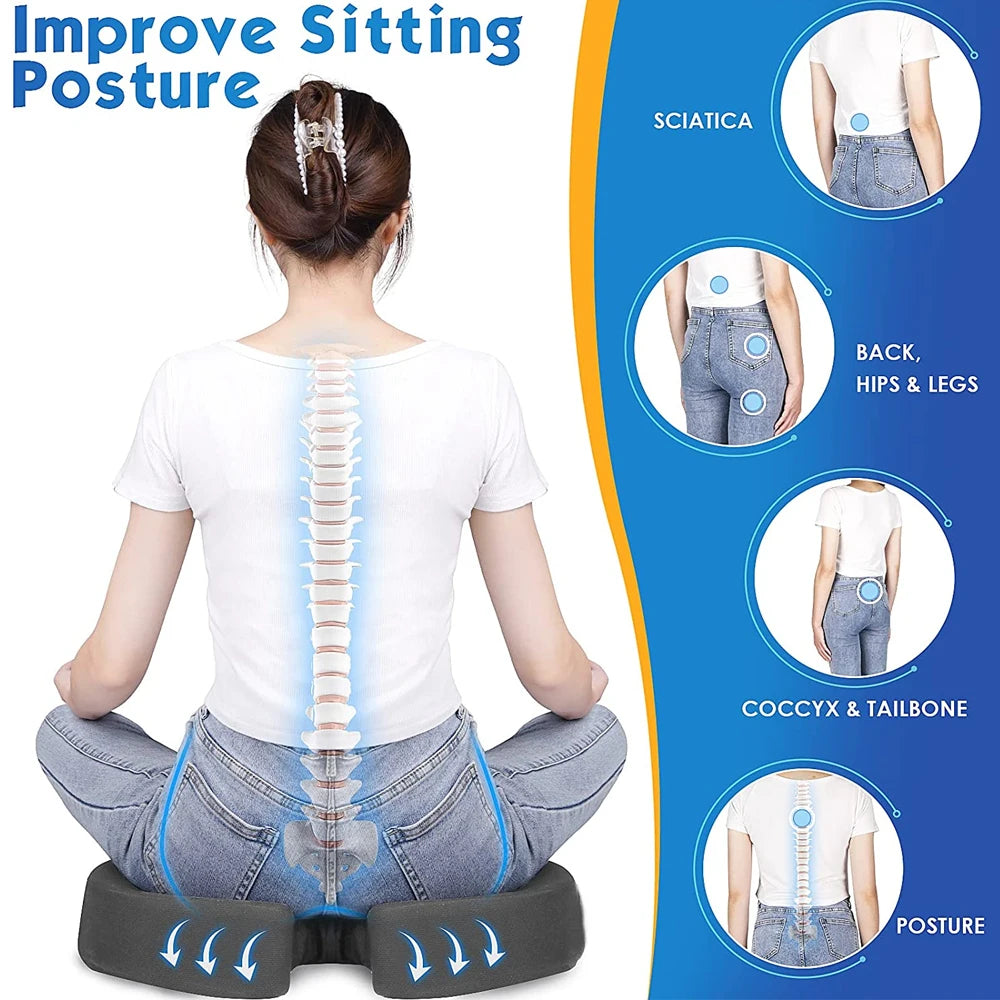 Orthopedic Seat Cushion for Comfort – Support and Pain Relief