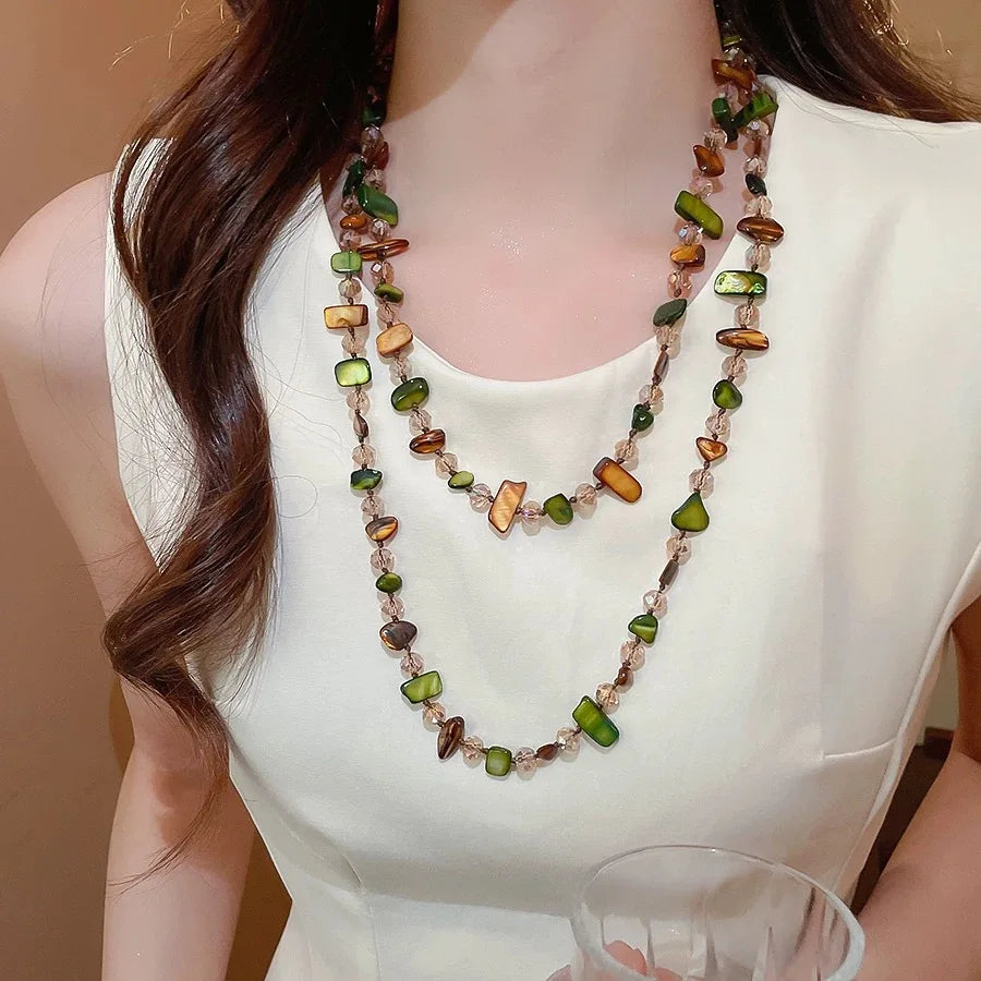 Bohemian Shell Layered Necklace