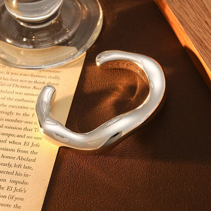 Sculptural Resin Cuff Bangle