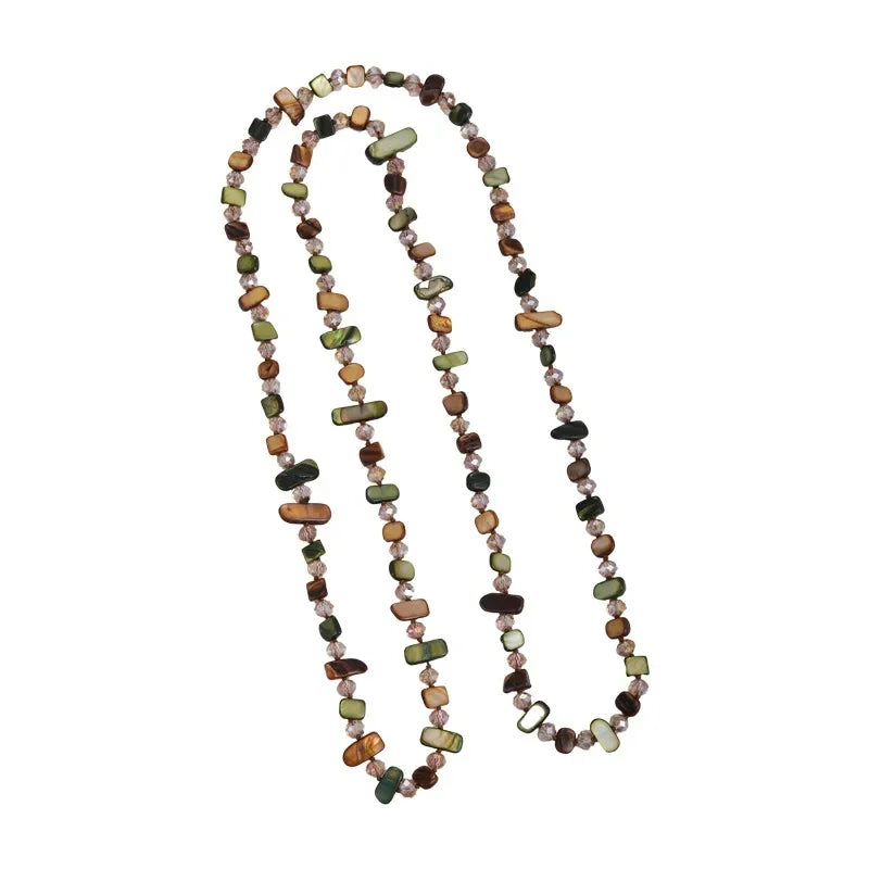 Mosaic Stone Layered Necklace