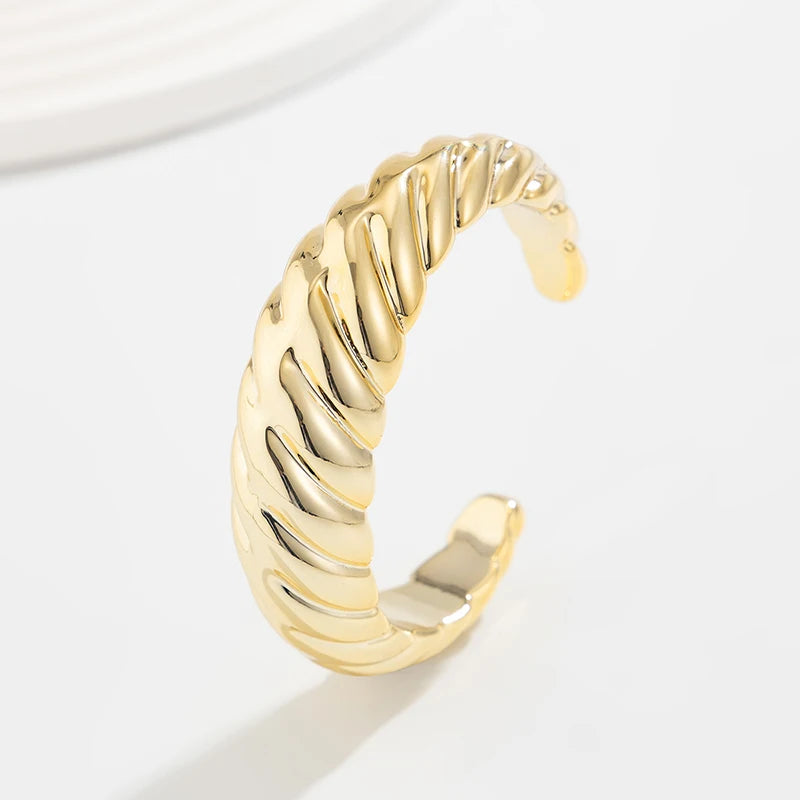 Sculptural Resin Cuff Bangle