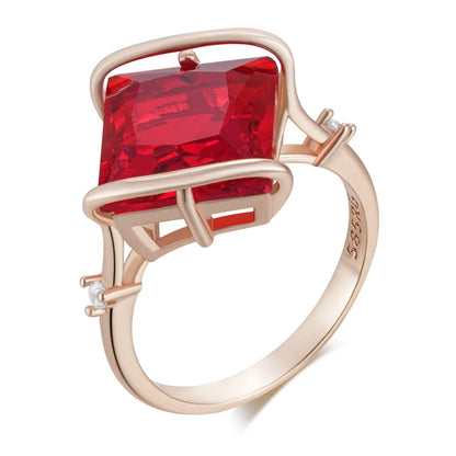 Rūbija laukuma Vintage Ring