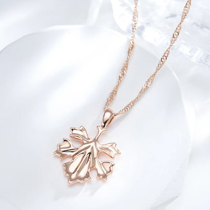 Minimalist Leaf Pendant Necklace