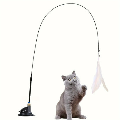 Suction-Cup Feather Cat Teaser