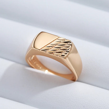 Polished Square Signet Ring