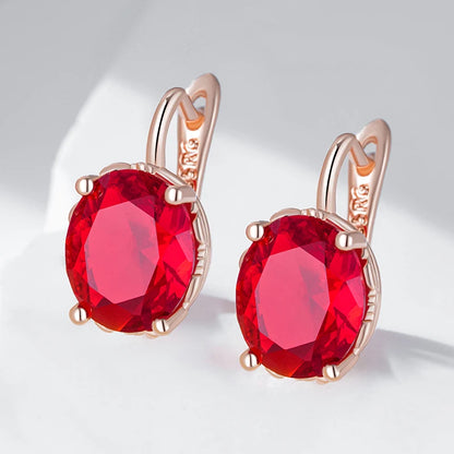 Ruby Statement Drop Earrings