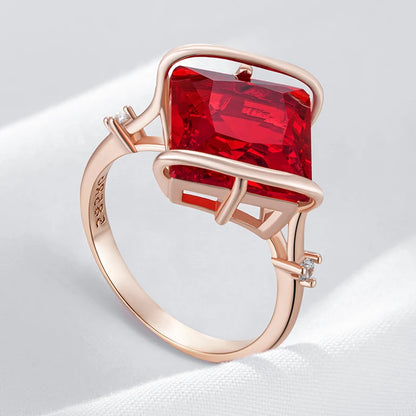 Rūbija laukuma Vintage Ring