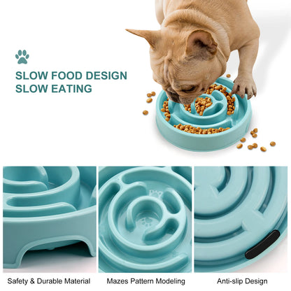Non-Slip Slow Feeder Bowl for Pets